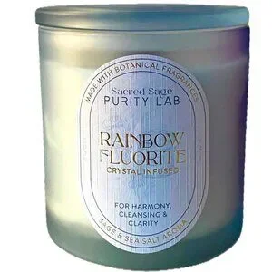 At Home Purity Lab Purity Lab | Accents | Sacred Sage Sea Salt Candle Crystals For Harmony ...